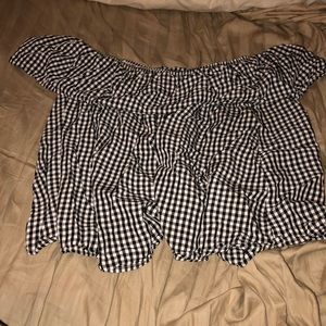 off the shoulder crop top